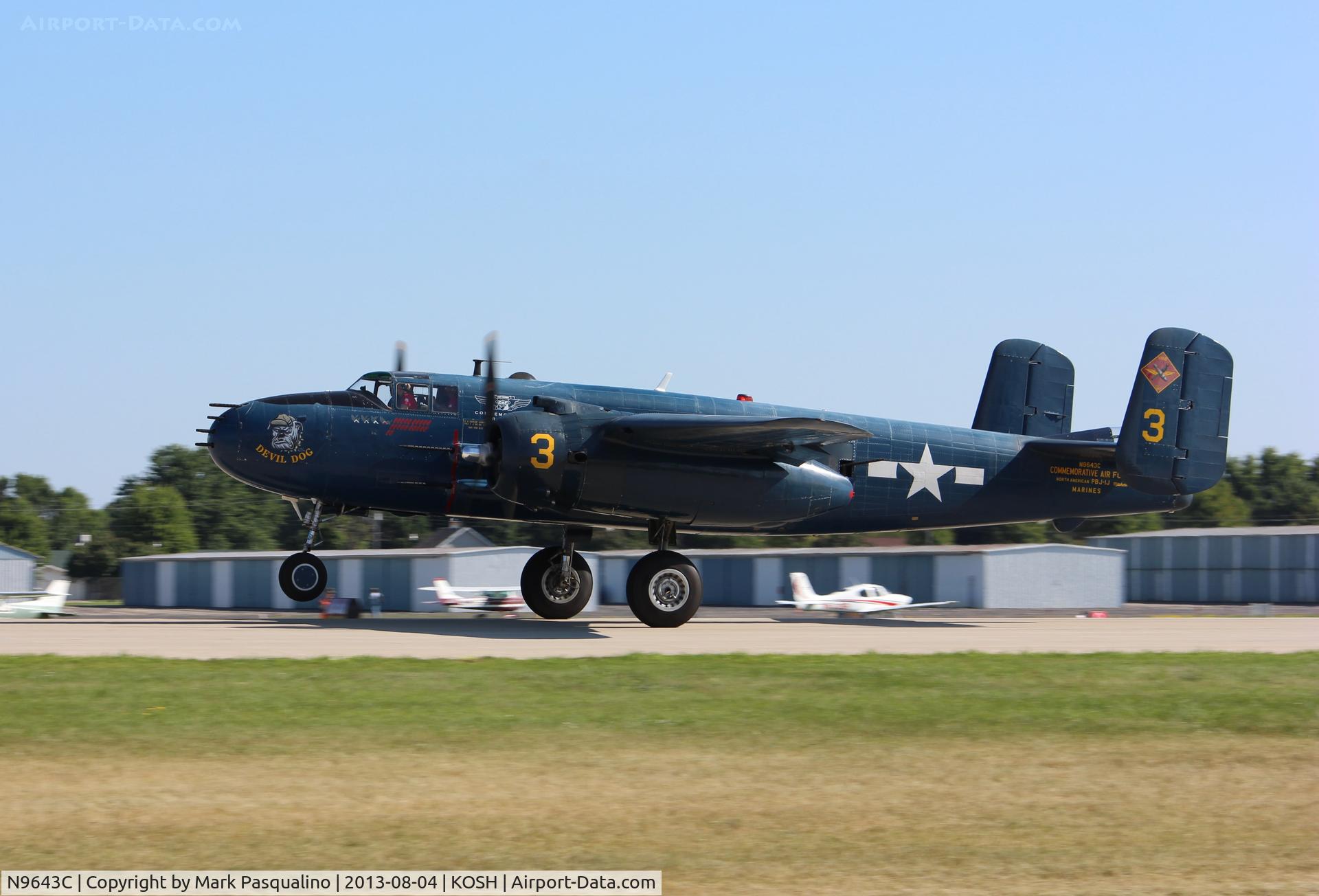N9643C, 1944 North American B-25J Mitchell Mitchell C/N 108-47512, North American B-25J