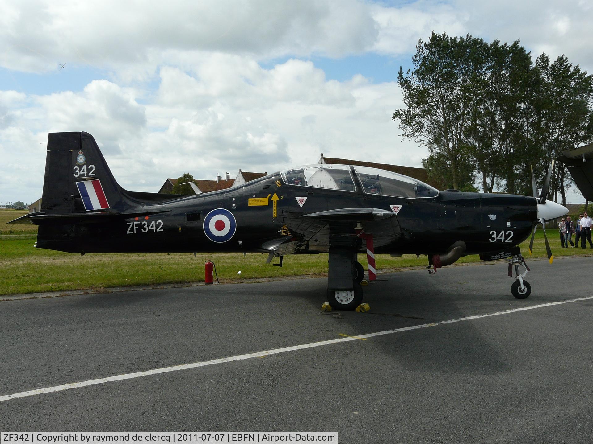 ZF342, 1991 Short S-312 Tucano T1 C/N S106/T77, Koksijde Airshow