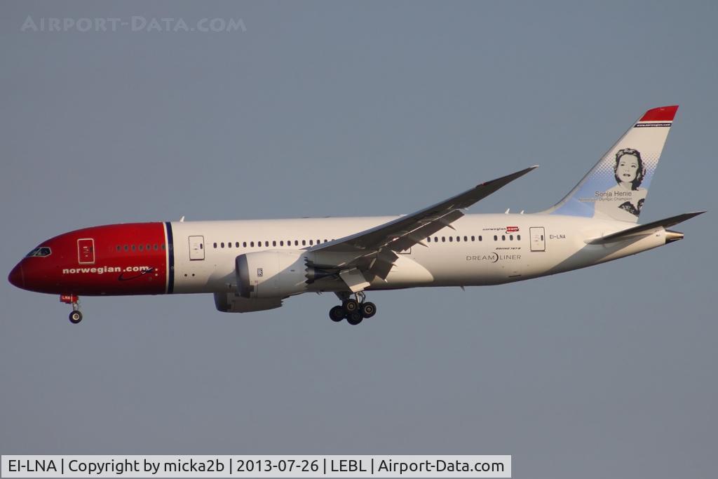 EI-LNA, 2013 Boeing 787-8 Dreamliner C/N 35304, Landing