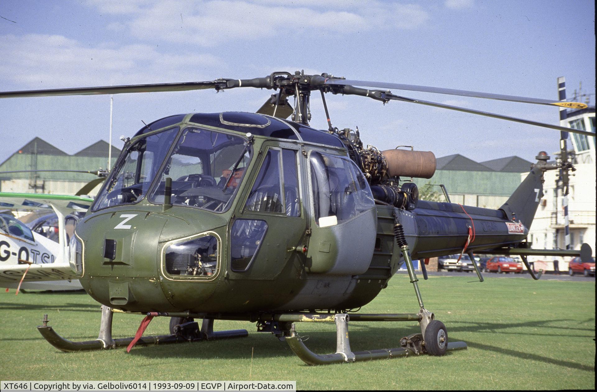 XT646, Westland Scout AH.1 C/N F9652, Noted at Middle Wallop
