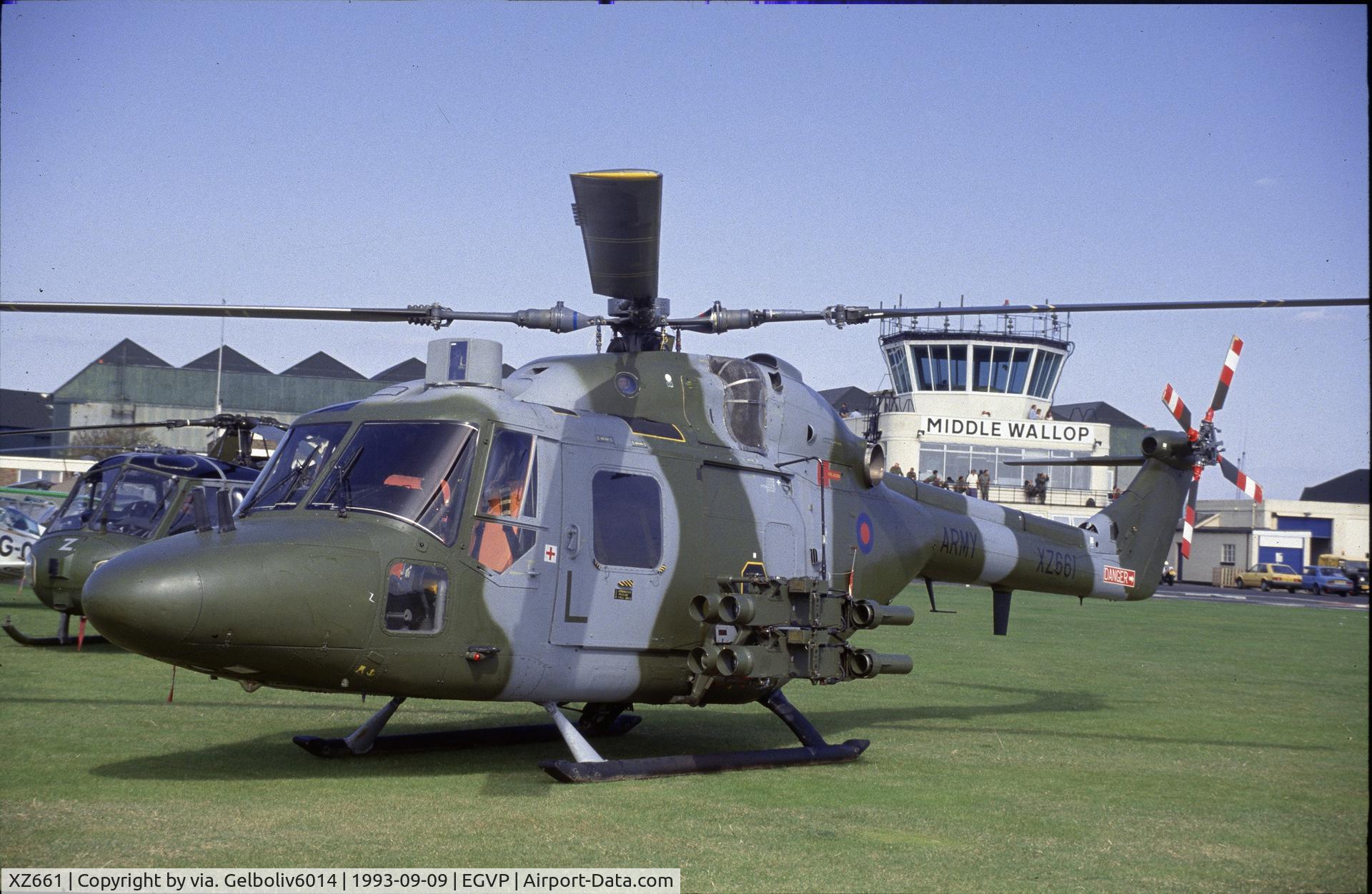 XZ661, 1981 Westland Lynx AH.1 C/N 212, Noted at Mittle Wallop