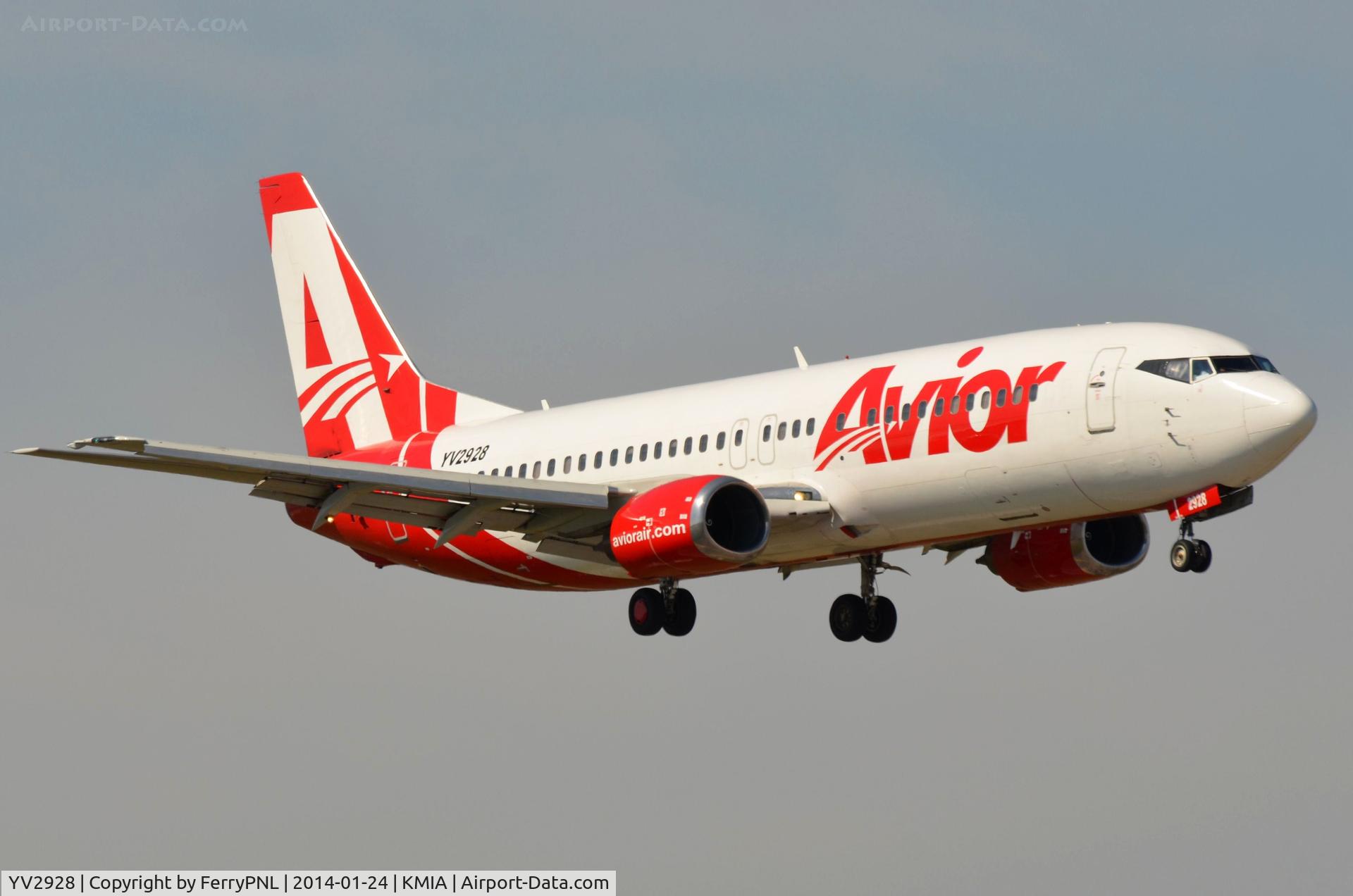 YV2928, 1989 Boeing 737-401 C/N 23885, Avior B734 looks very nice.