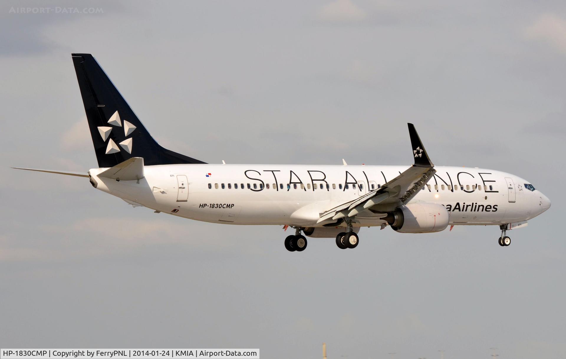 HP-1830CMP, 2013 Boeing 737-8V3 C/N 40781, Copa B738 in Star Alliance c/s