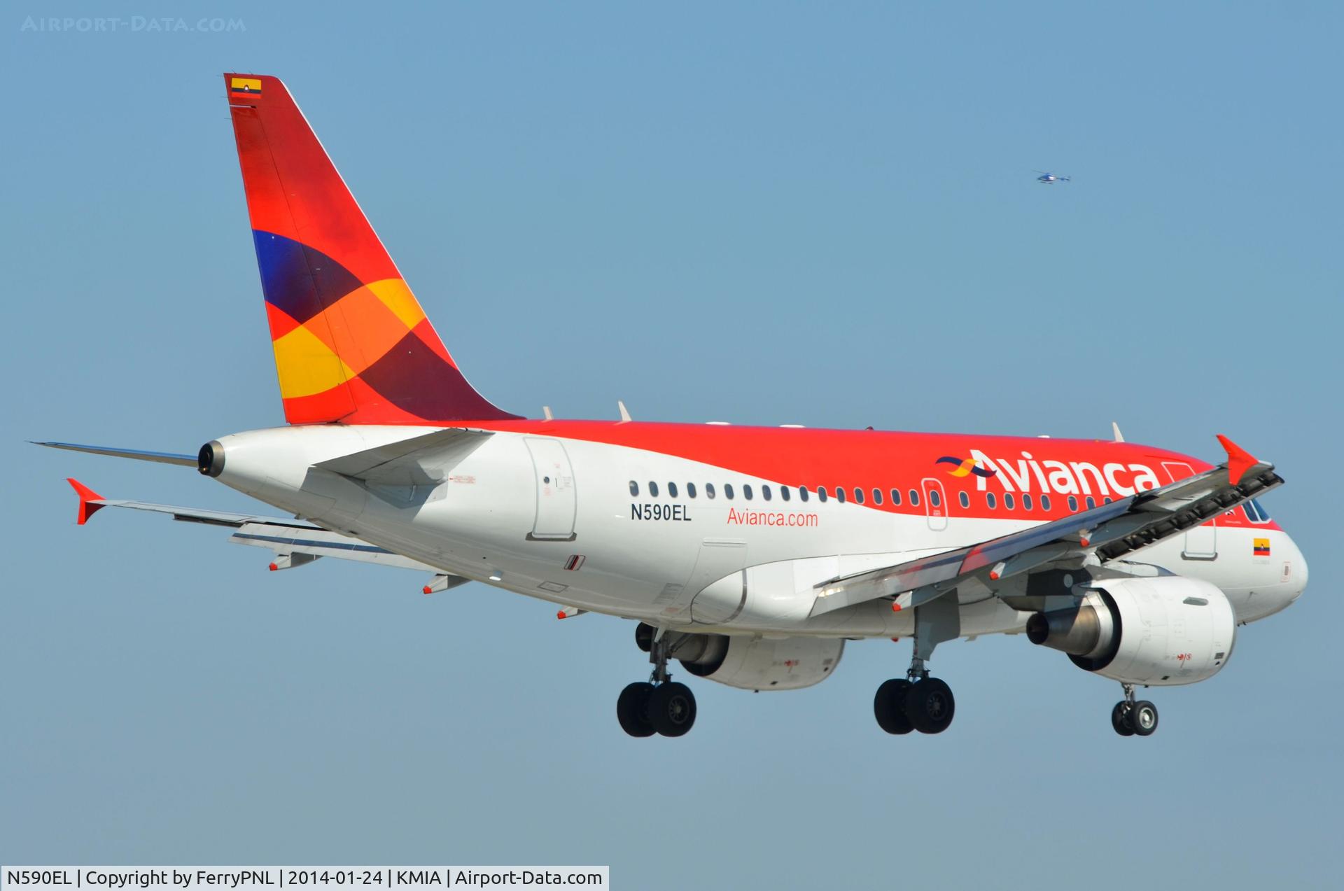 N590EL, 2004 Airbus A318-111 C/N 2328, Aviance A318