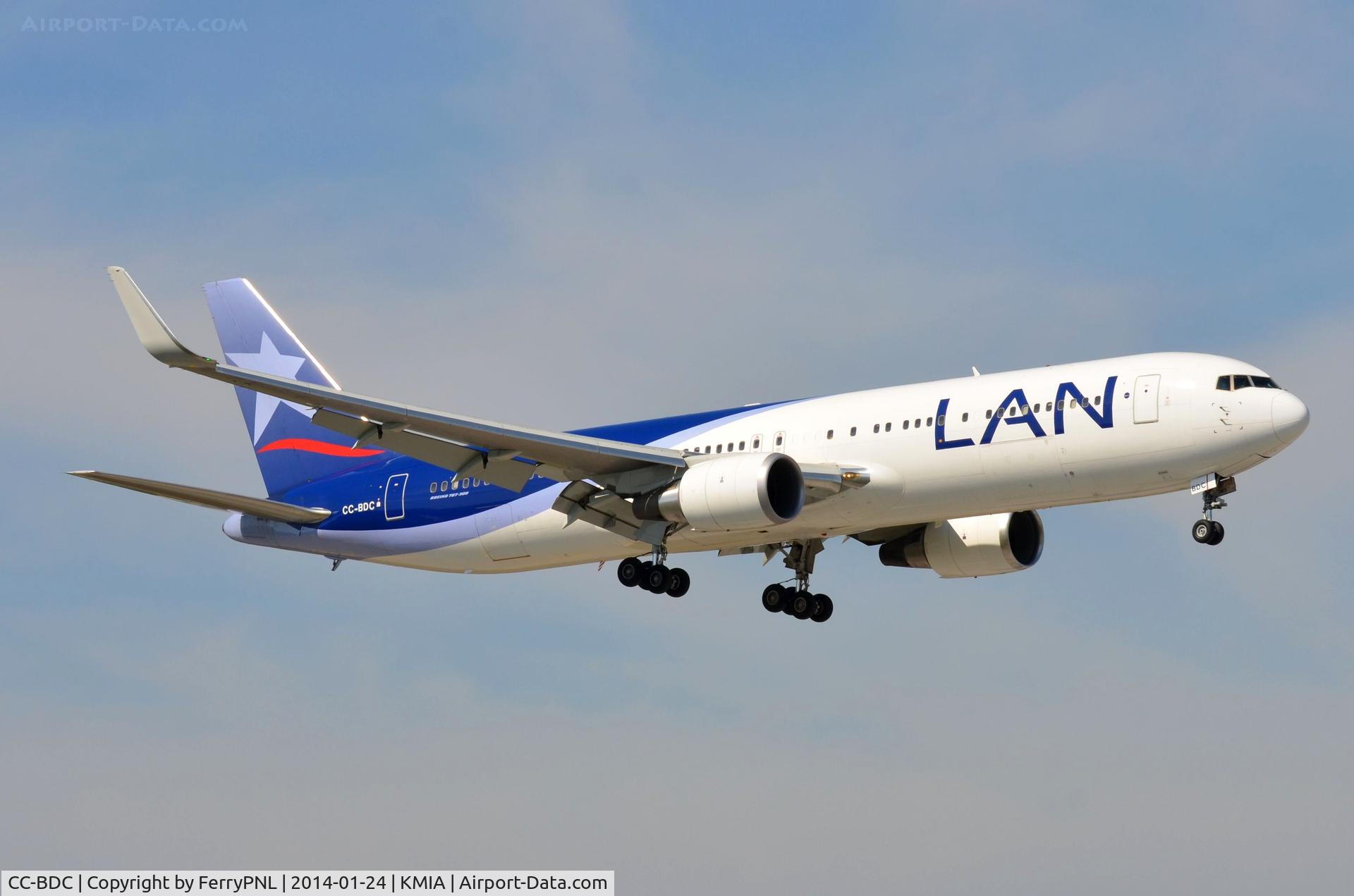 CC-BDC, 2011 Boeing 767-316/ER C/N 40591, LAN B763 landing
