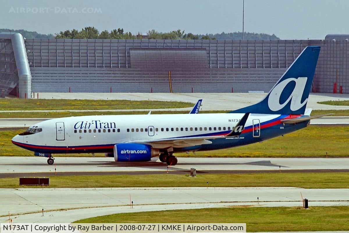 N173AT, 2004 Boeing 737-76N C/N 32661, Boeing 737-76N [32661] (AirTran Airways) Milwaukee~N 27/07/2008