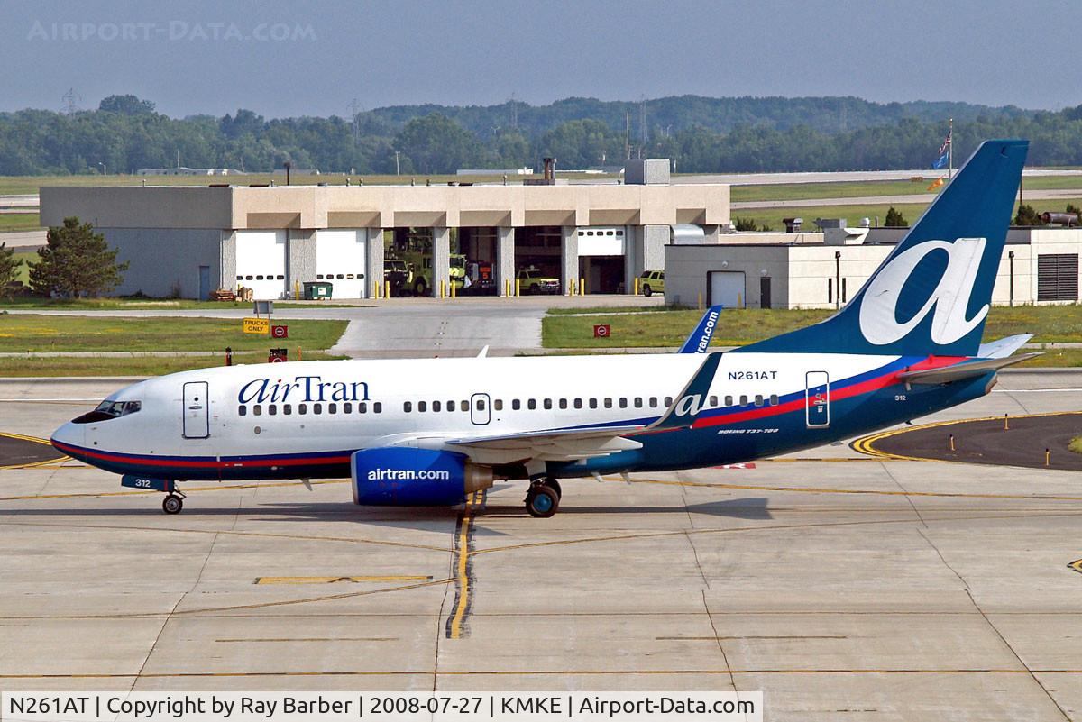 N261AT, 2005 Boeing 737-76N C/N 32660, Boeing 737-76N [32660] (AirTran Airways) Milwaukee~N 27/07/2008