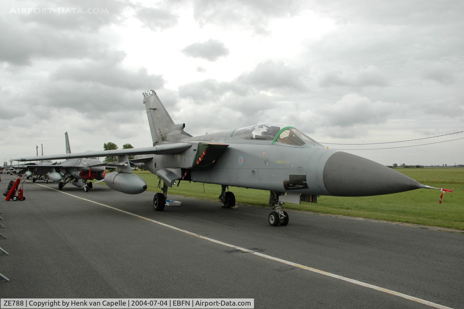 ZE788, 1988 Panavia Tornado F.3 C/N 697/AS064/3313, RAF Tornado F3 of 43 sqn at Koksijde Air Base, Belgium.
