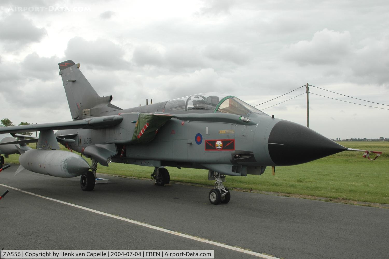 ZA556, 1981 Panavia Tornado GR.4 C/N 075/BS020/3040, RAF Tornado GR.4 of 617 sqn at Koksijde Air Base, Belgium