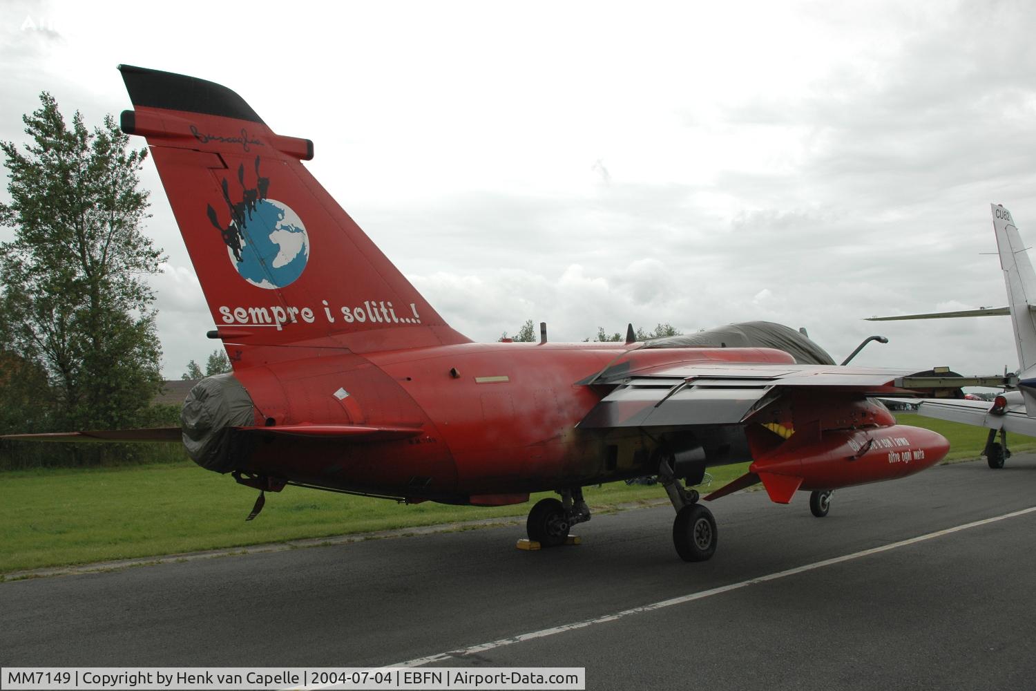 MM7149, 1991 AMX International AMX C/N IX061, Italian Air Force AMX of 132° Gruppo at Koksijde Air Base, Belgium.