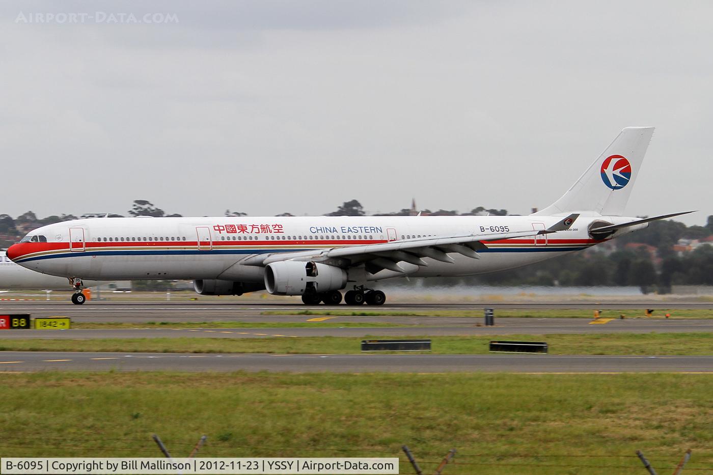 B-6095, 2007 Airbus A330-343X C/N 851, landing on 16R