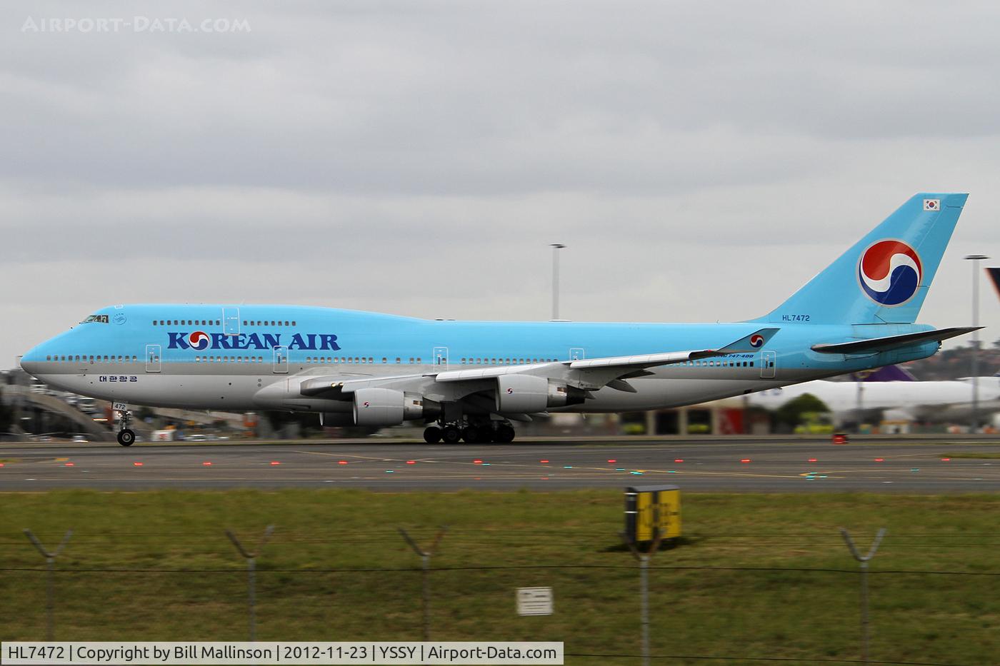 HL7472, 1996 Boeing 747-4B5 C/N 26403, on 16R