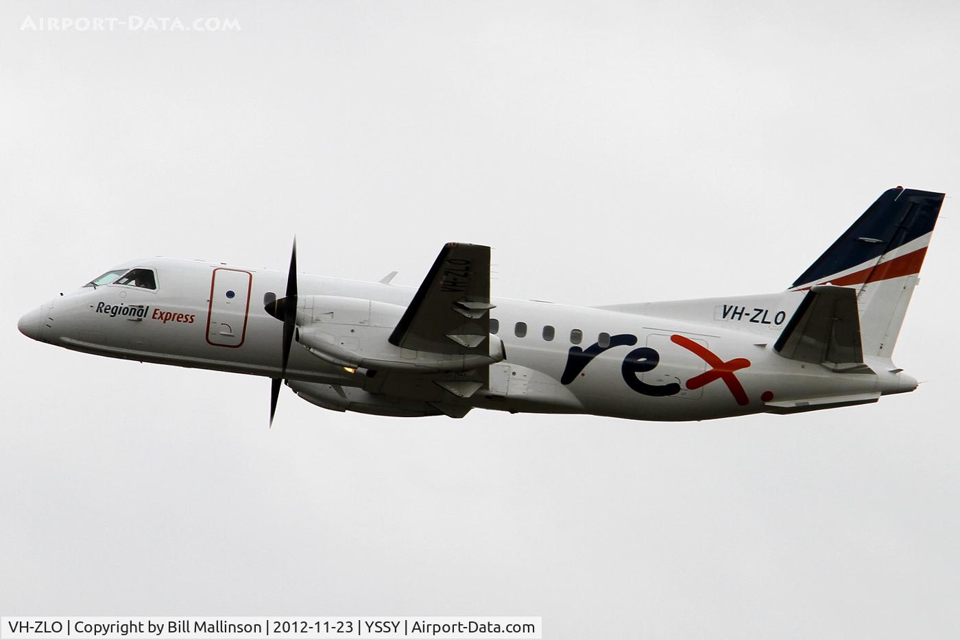 VH-ZLO, Saab 340B C/N 340B-382, away from 16R