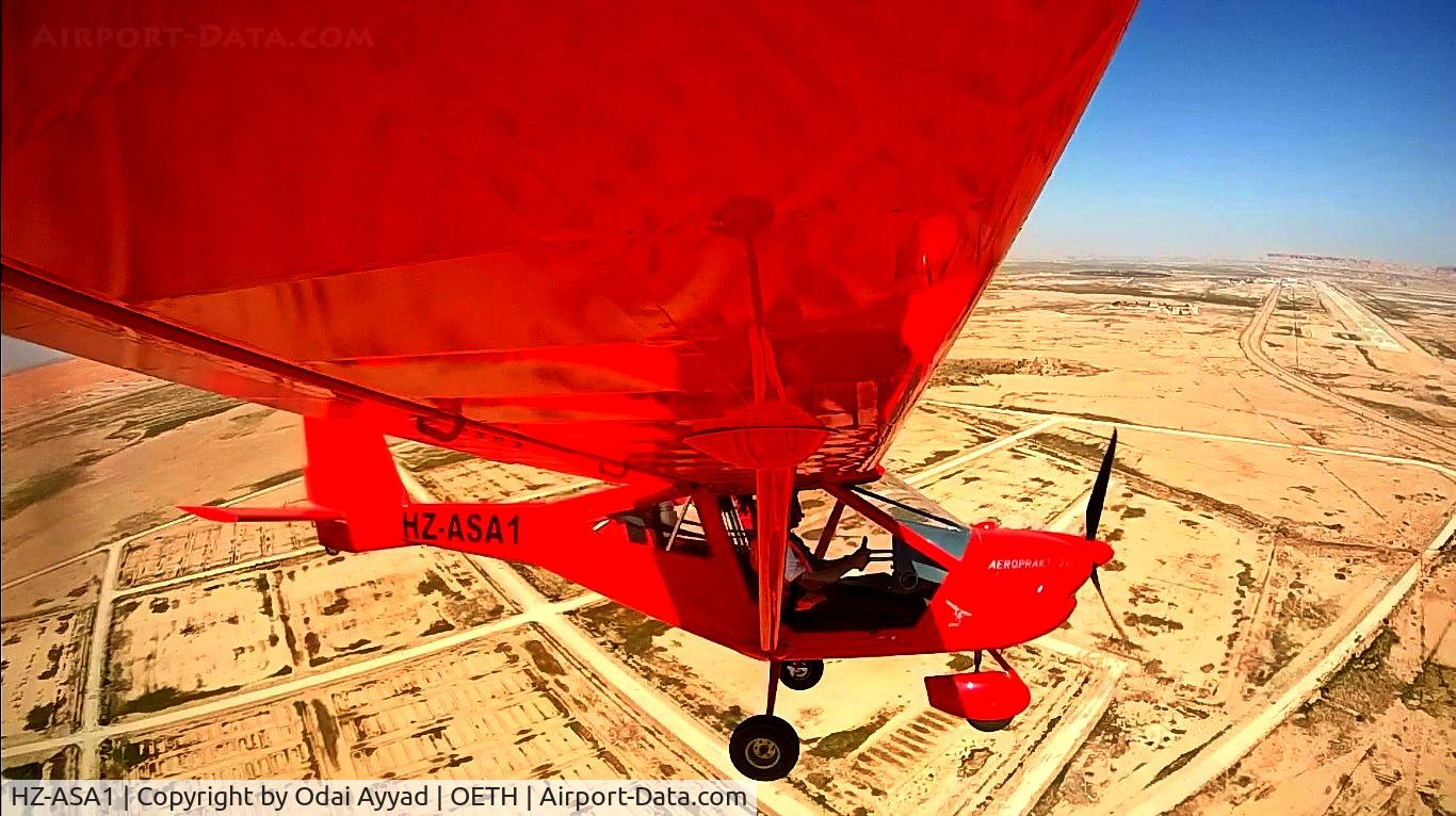 HZ-ASA1, 2011 Aeroprakt A22LS Foxbat C/N 051, turn to final runway 35 at thumamah