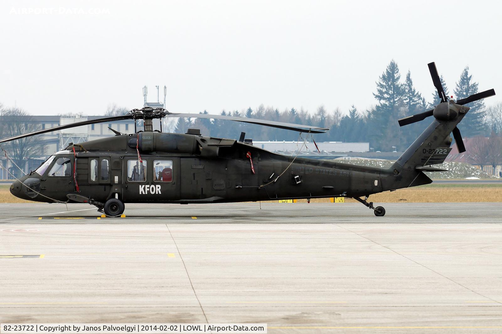 82-23722, 1982 Sikorsky UH-60A Black Hawk C/N 70545, US Army Sikorsky UH-60A Black Hawk fuel stop in LOWL/LNZ