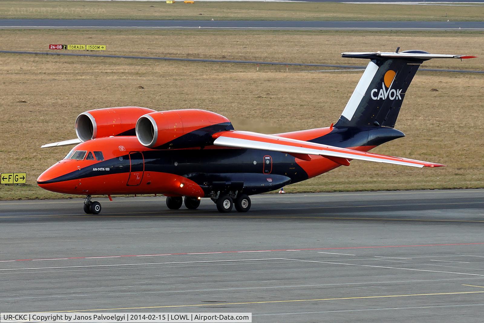 UR-CKC, Antonov An-74TK-100 C/N 36547095905, Cavok Air Antonov An-74TK-100 taxi to RWY26 in LOWL/LNZ