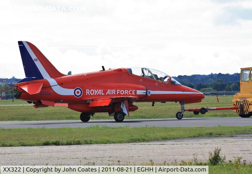 XX322, 1980 Hawker Siddeley Hawk T.1A C/N 165/312147, Being towed to parking area