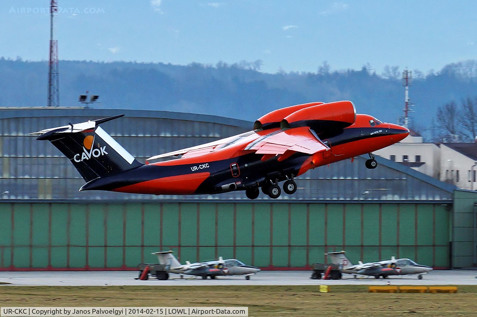 UR-CKC, Antonov An-74TK-100 C/N 36547095905, Cavok Air Antonov An-74TK-100 take off in LOWL/LNZ