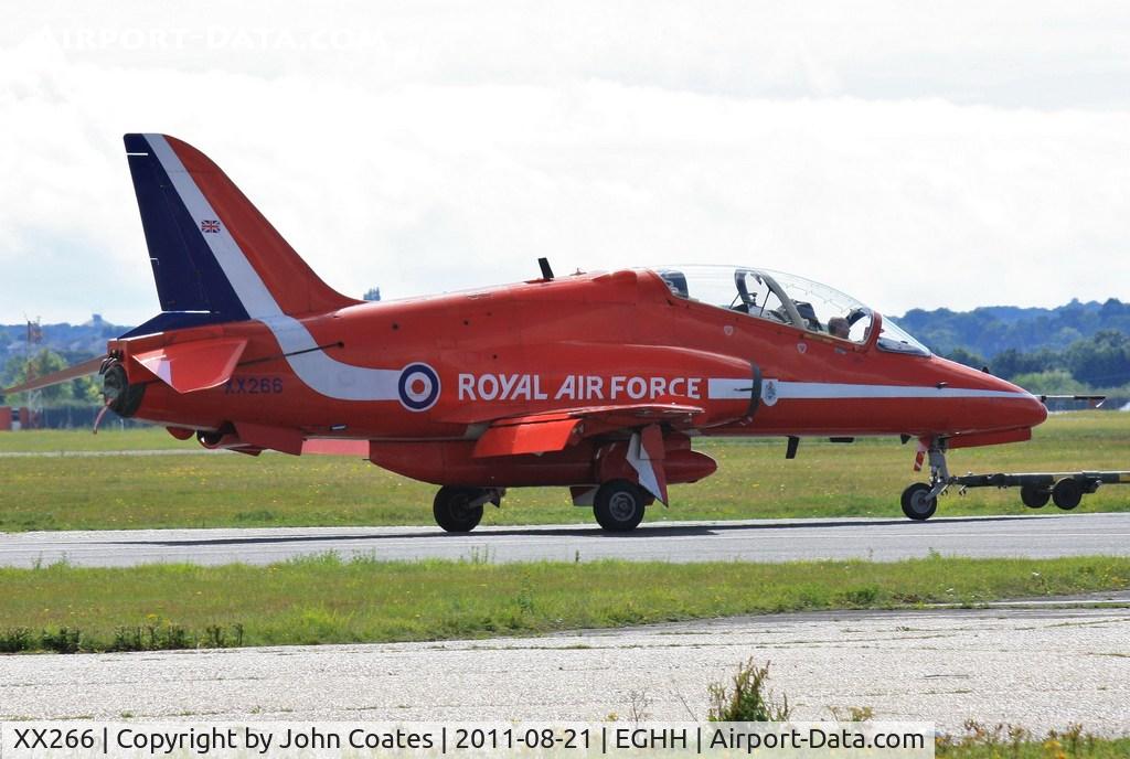 XX266, 1979 Hawker Siddeley Hawk T.1A C/N 102/312102, Being towed to parking area