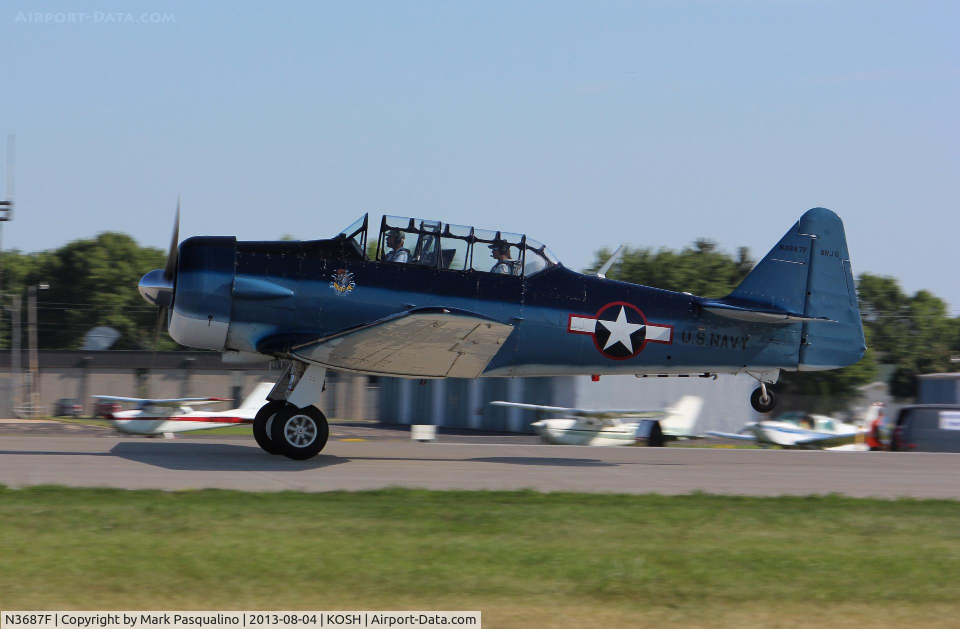 N3687F, 1958 North American SNJ-5 Texan Texan C/N 88-15902, North American SNJ-5