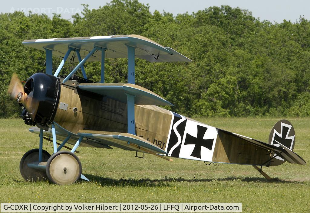 G-CDXR, 2006 Fokker Dr.1 Triplane Replica C/N PFA 238-14043, at lffq