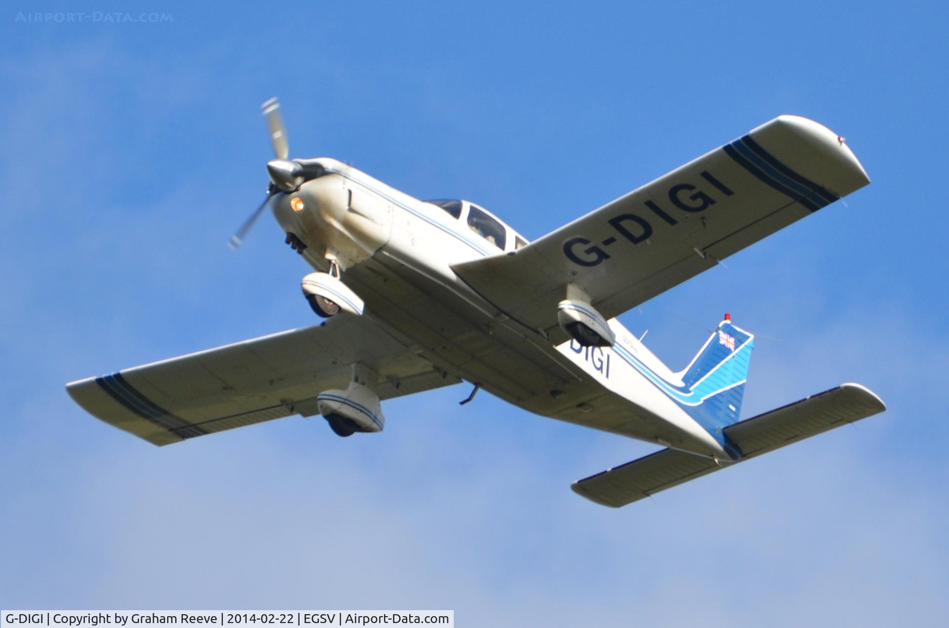 G-DIGI, 1979 Piper PA-32-300 Cherokee Six Cherokee Six C/N 32-7940224, Over head Old Buckenham.