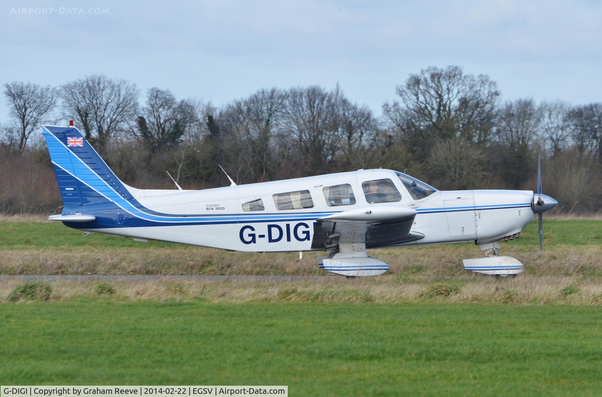 G-DIGI, 1979 Piper PA-32-300 Cherokee Six Cherokee Six C/N 32-7940224, Just landed.
