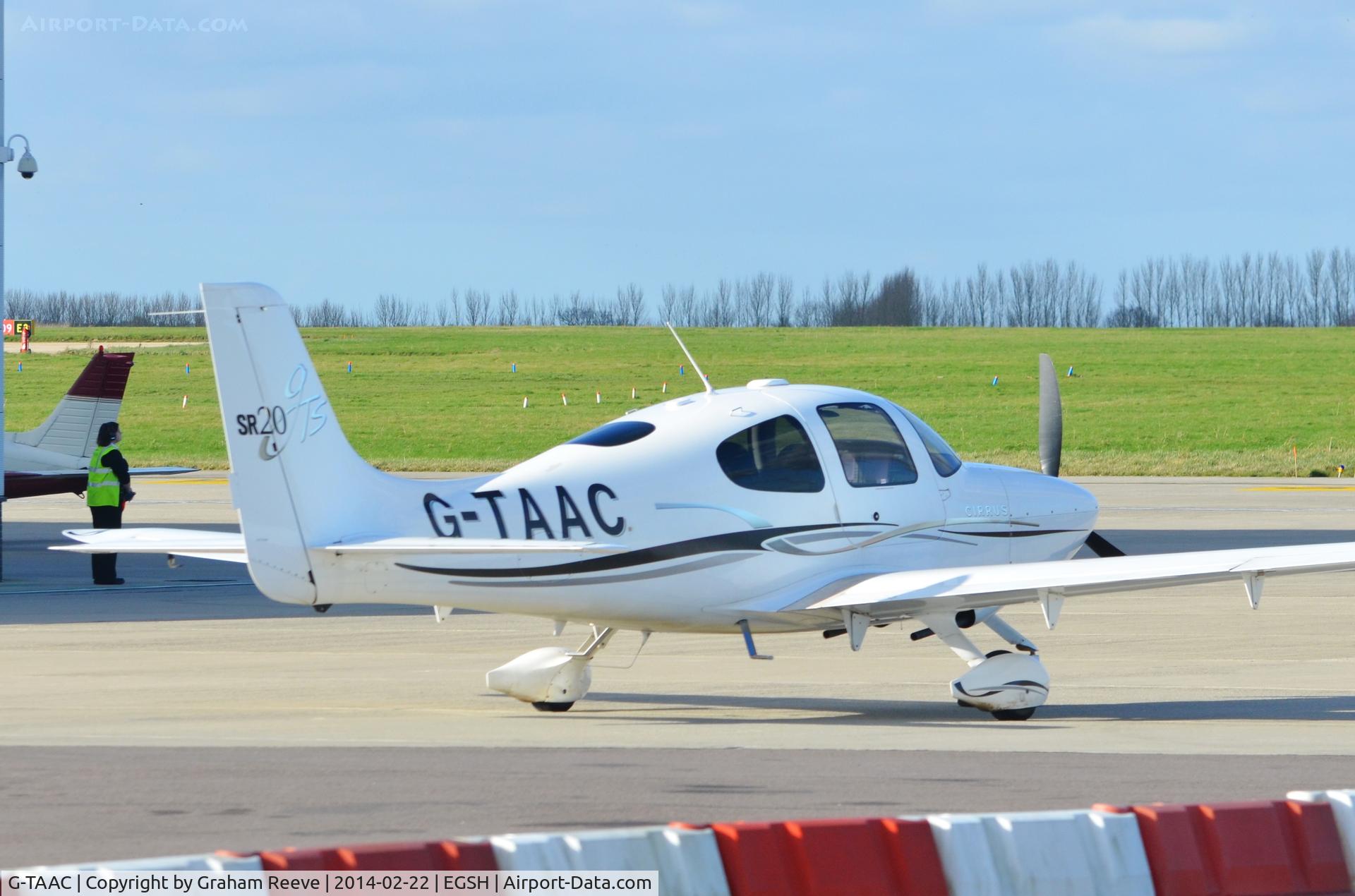 G-TAAC, 2006 Cirrus SR20 GTS C/N 1694, Parked at Norwich.