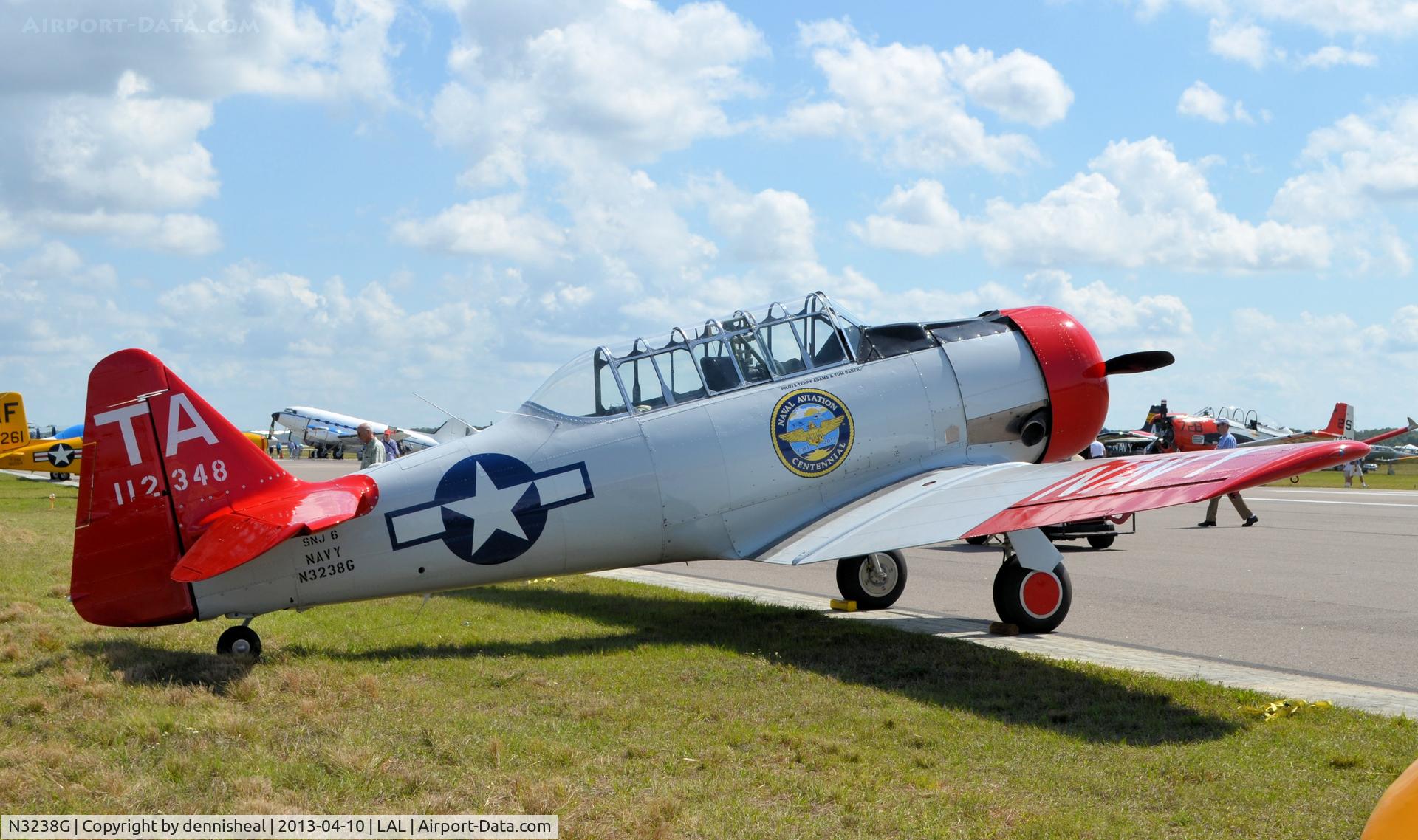 N3238G, 1959 North American SNJ-6 Texan C/N 121-43202, 1959 NORTH AMERICAN SNJ-6 AT 2013 SUN N FUN