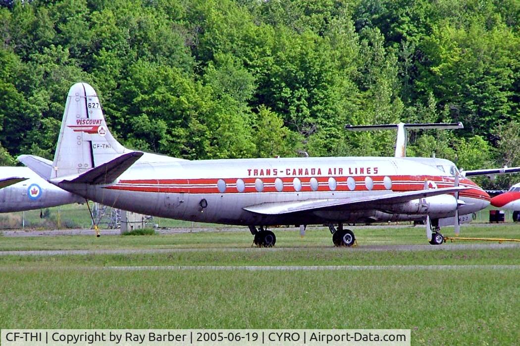 CF-THI, 1957 Vickers Viscount 757 C/N 270, Vickers 757 Viscount [270] Rockcliffe~C 19/06/2005