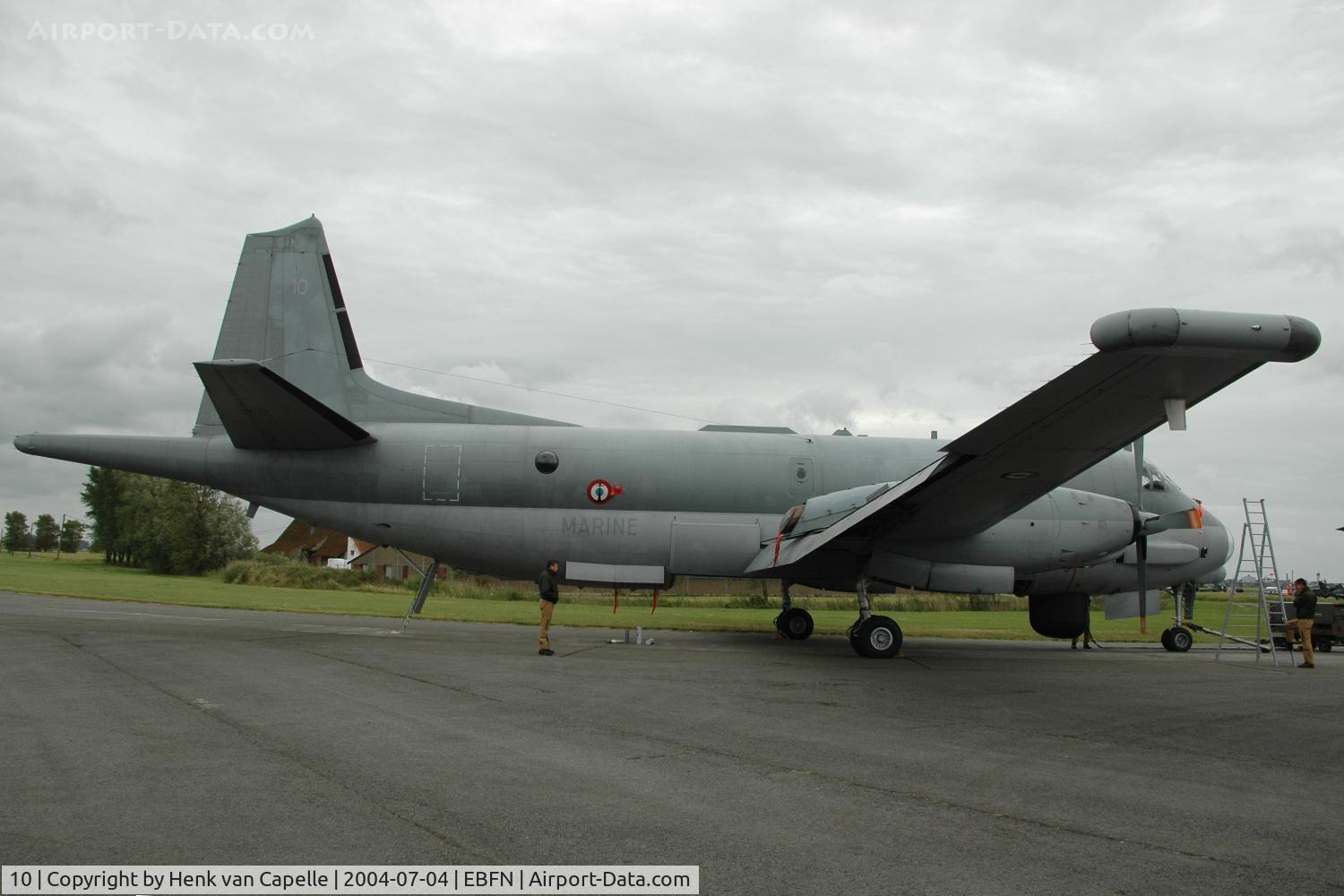 10, Dassault ATL-2 Atlantique  2 C/N 10, French Navy Atlantique 2 at Koksijde Air Base, Belgium.