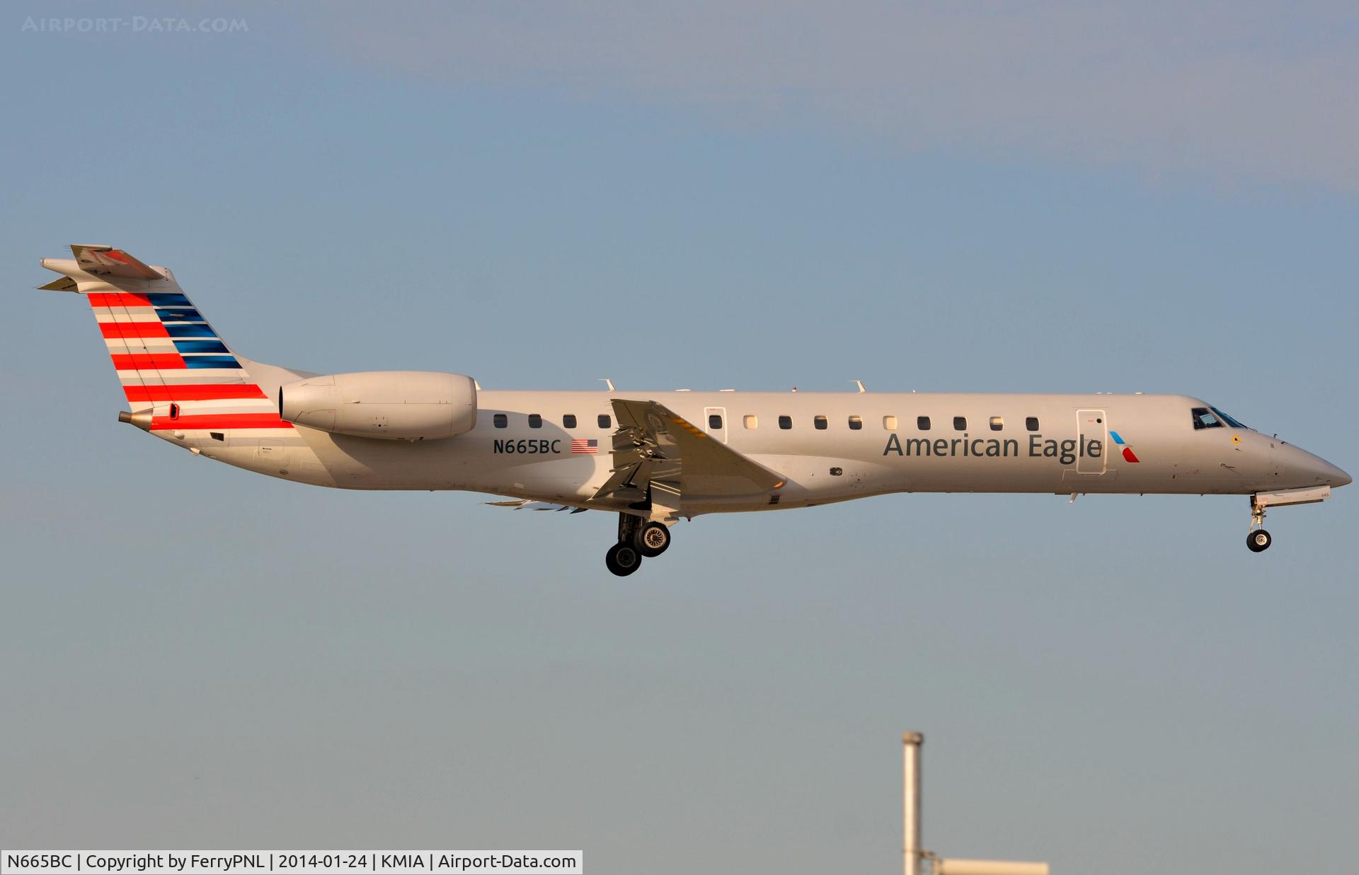 N665BC, 2004 Embraer ERJ-145LR (EMB-145LR) C/N 145783, American Eagle ERJ145 in the new c/s
