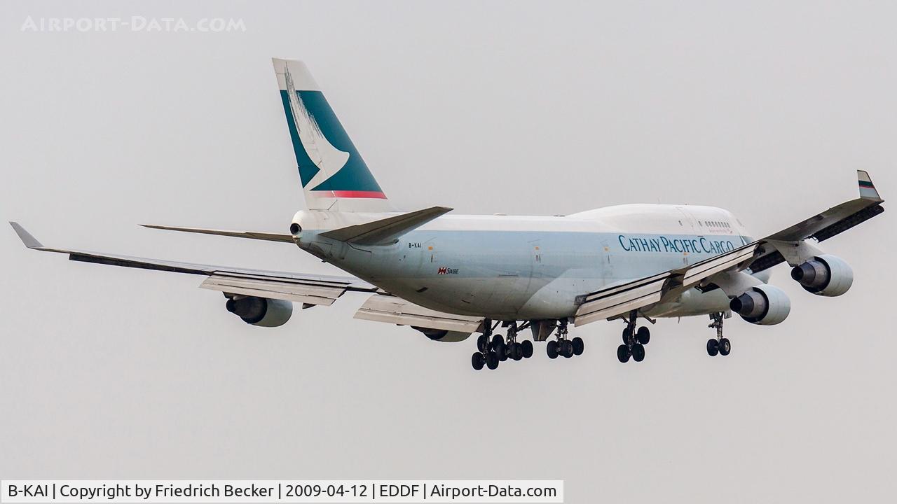 B-KAI, 1994 Boeing 747-412 C/N 27217, on final at Frankfurt