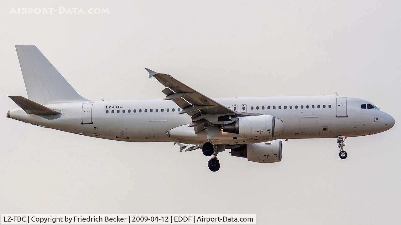 LZ-FBC, 2005 Airbus A320-214 C/N 2540, on final at Frankfurt