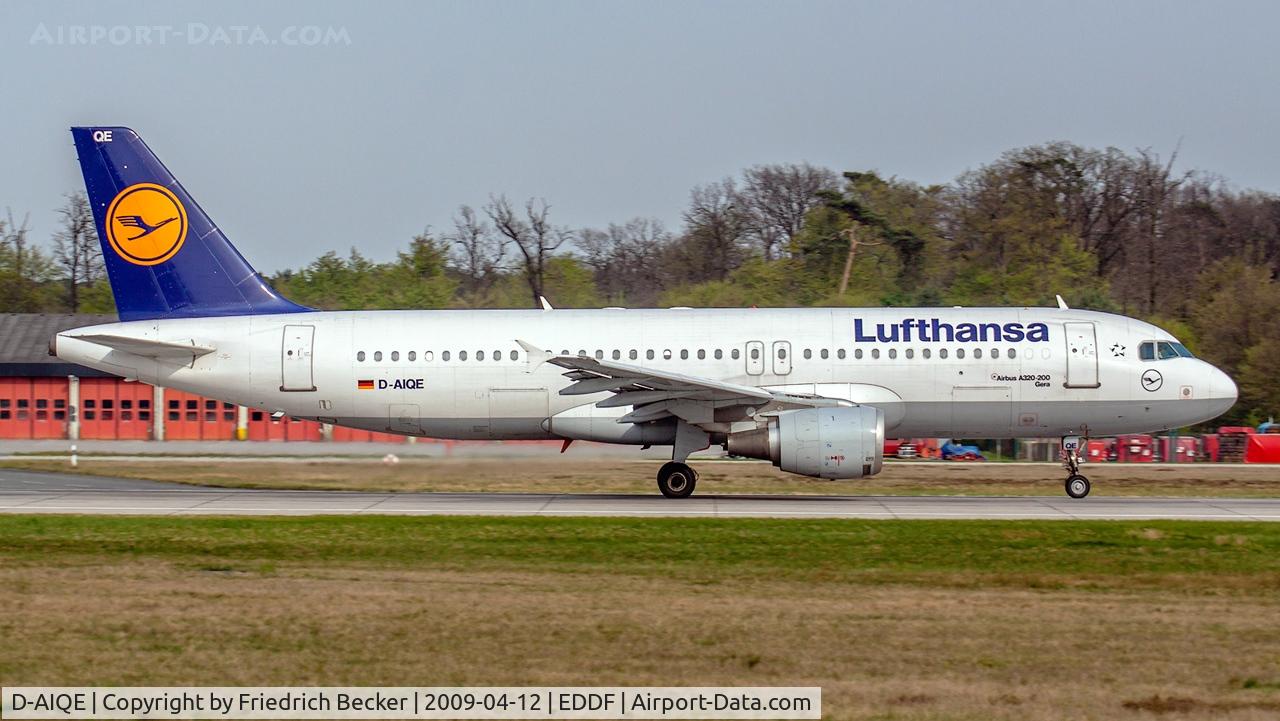 D-AIQE, 1991 Airbus A320-211 C/N 0209, departure via RW18W