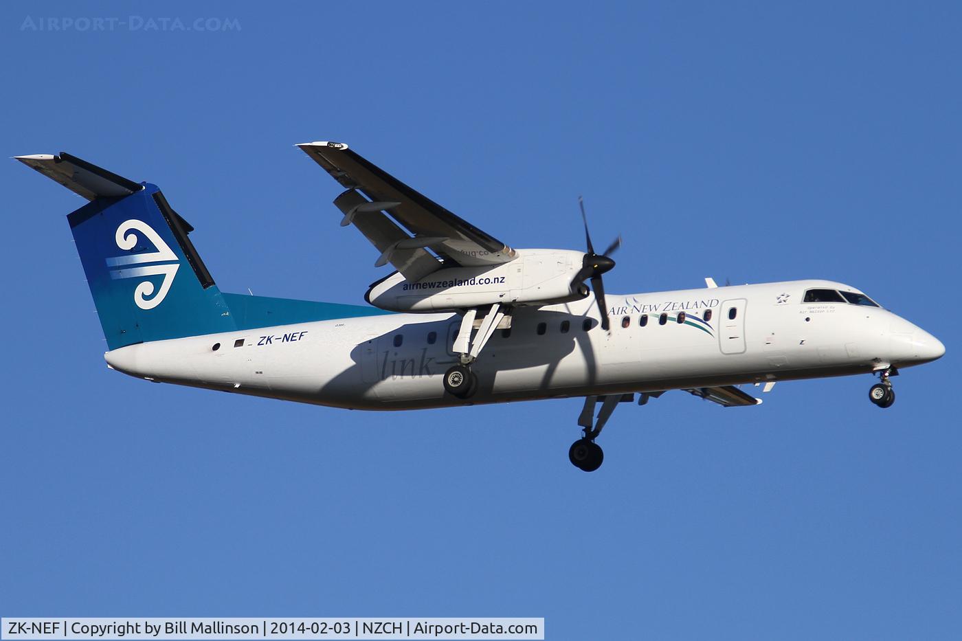 ZK-NEF, 2005 De Havilland Canada DHC-8-311 Dash 8 C/N 620, finals to 02