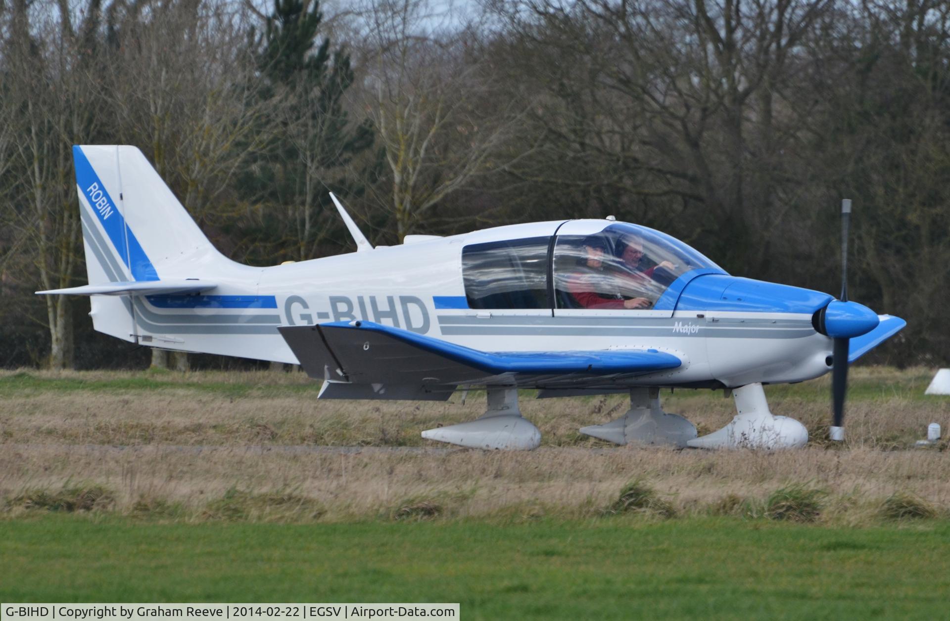 G-BIHD, 1980 Robin DR-400-160 Chevalier C/N 1510, Just landed.