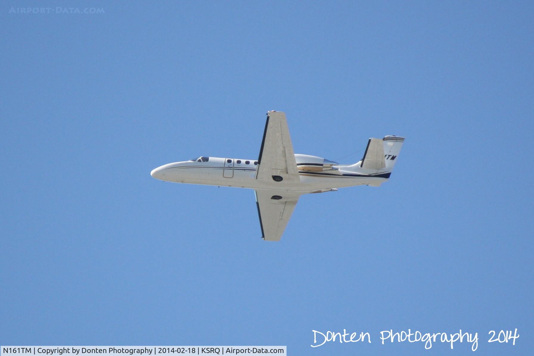 N161TM, 1999 Cessna 550 C/N 550-0867, Cessna Citation II (N161TM) departs Sarasota-Bradenton International Airport enroute to Ocean Reef Club