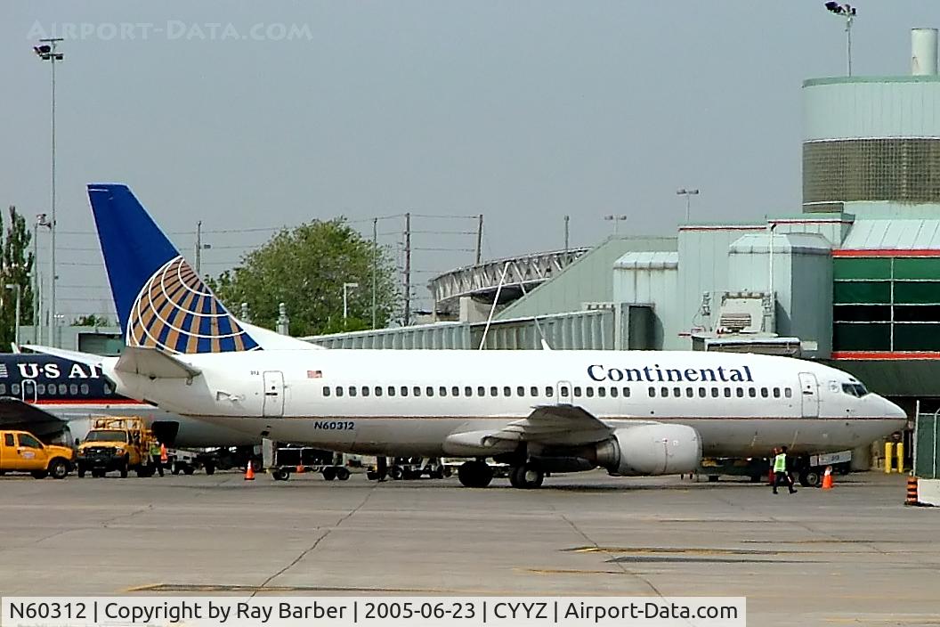 N60312, 1985 Boeing 737-3TO C/N 23363, N60312   Boeing 737-3T0 [23363] (Continental Airlines) Toronto~C 23/06/2005
