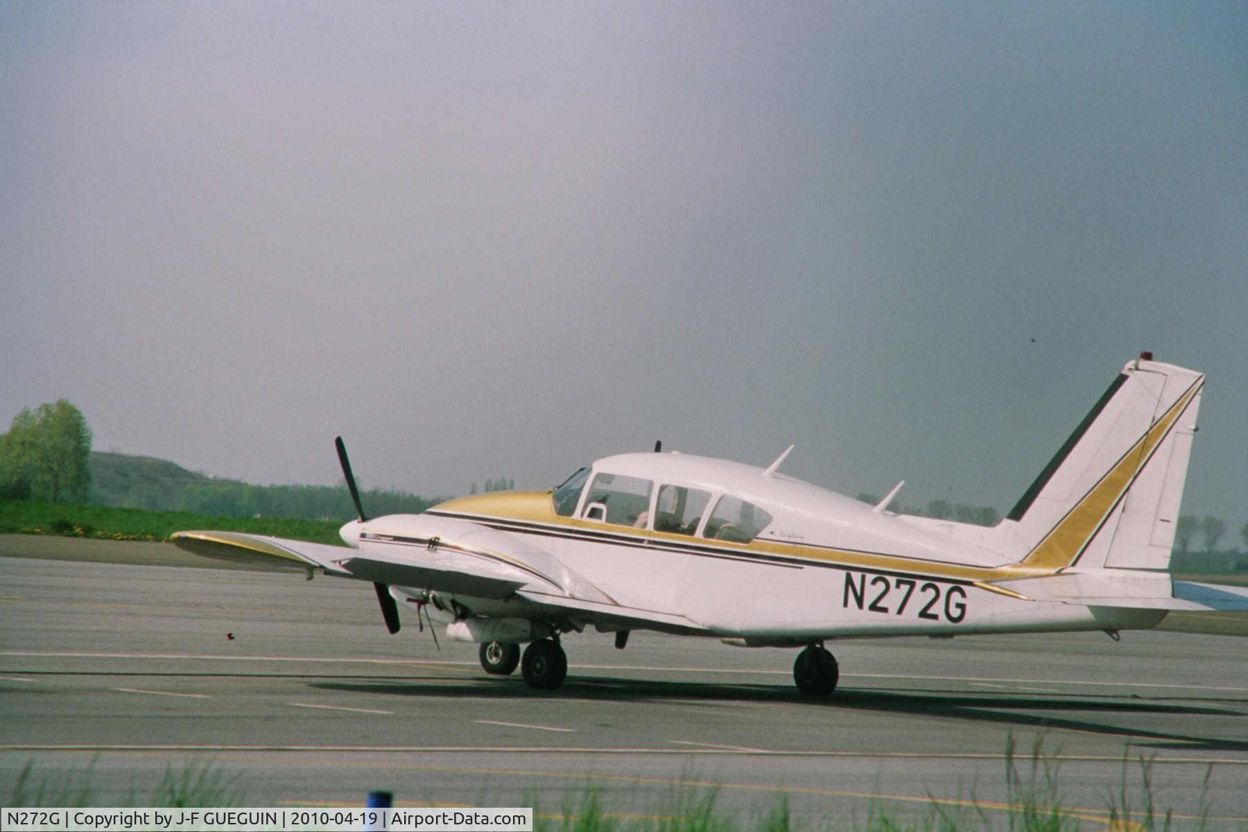 N272G, 1969 Piper PA-23-250 C/N 27-4189, Parked at Toussus-le-Noble Airport (France)