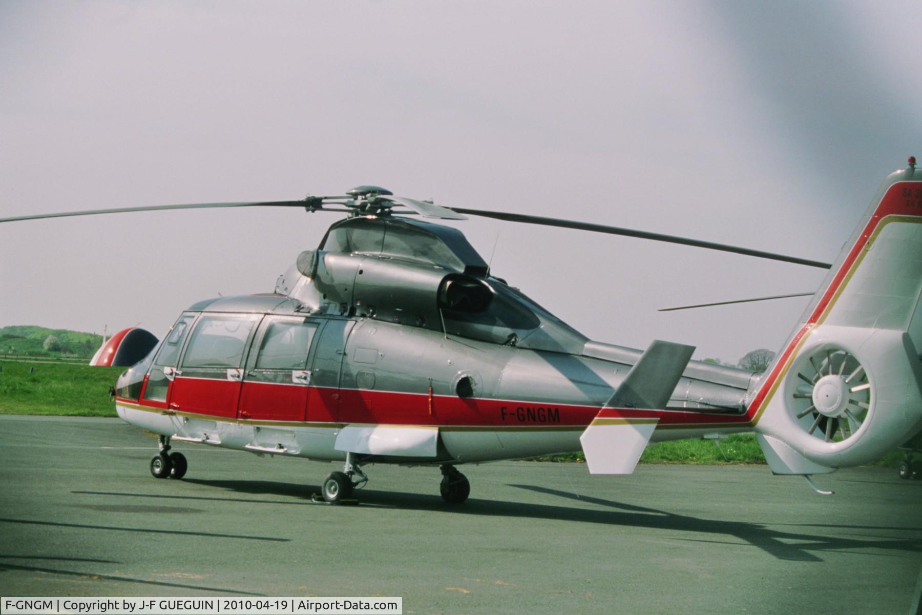 F-GNGM, 1980 Aérospatiale SA-365N Dauphin 2 C/N 6004, Parked at Toussus-le-Noble Airport (France)