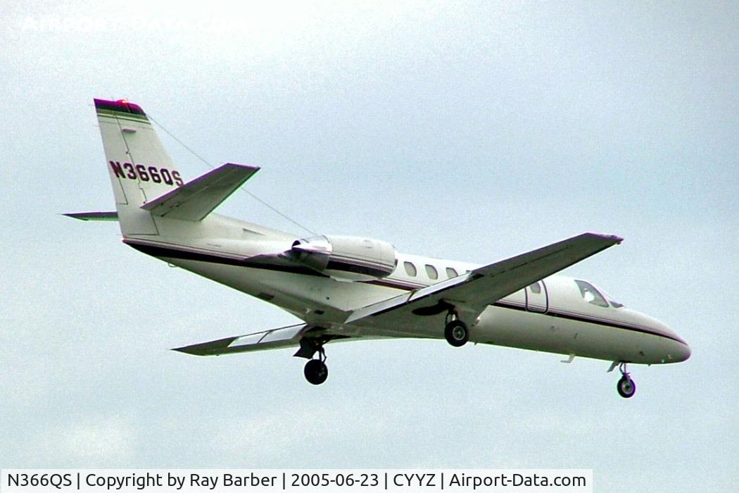 N366QS, 1998 Cessna 560 Citation Ultra C/N 560-0466, Cessna Citation Ultra [560-0466] (NetJets) Toronto~C 23/06/2005