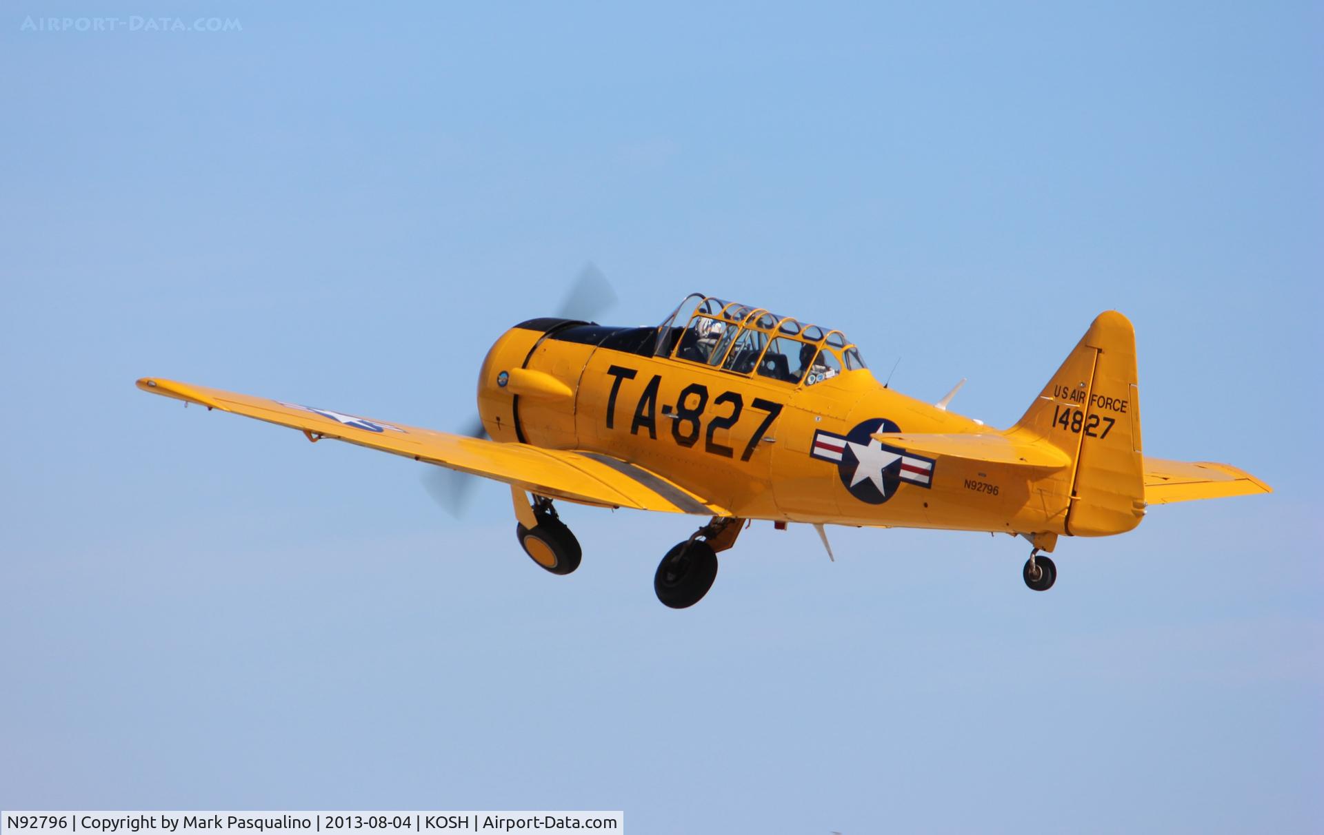 N92796, 1951 North American AT-6G Texan C/N 182-514 (51-14827), North American AT-6G