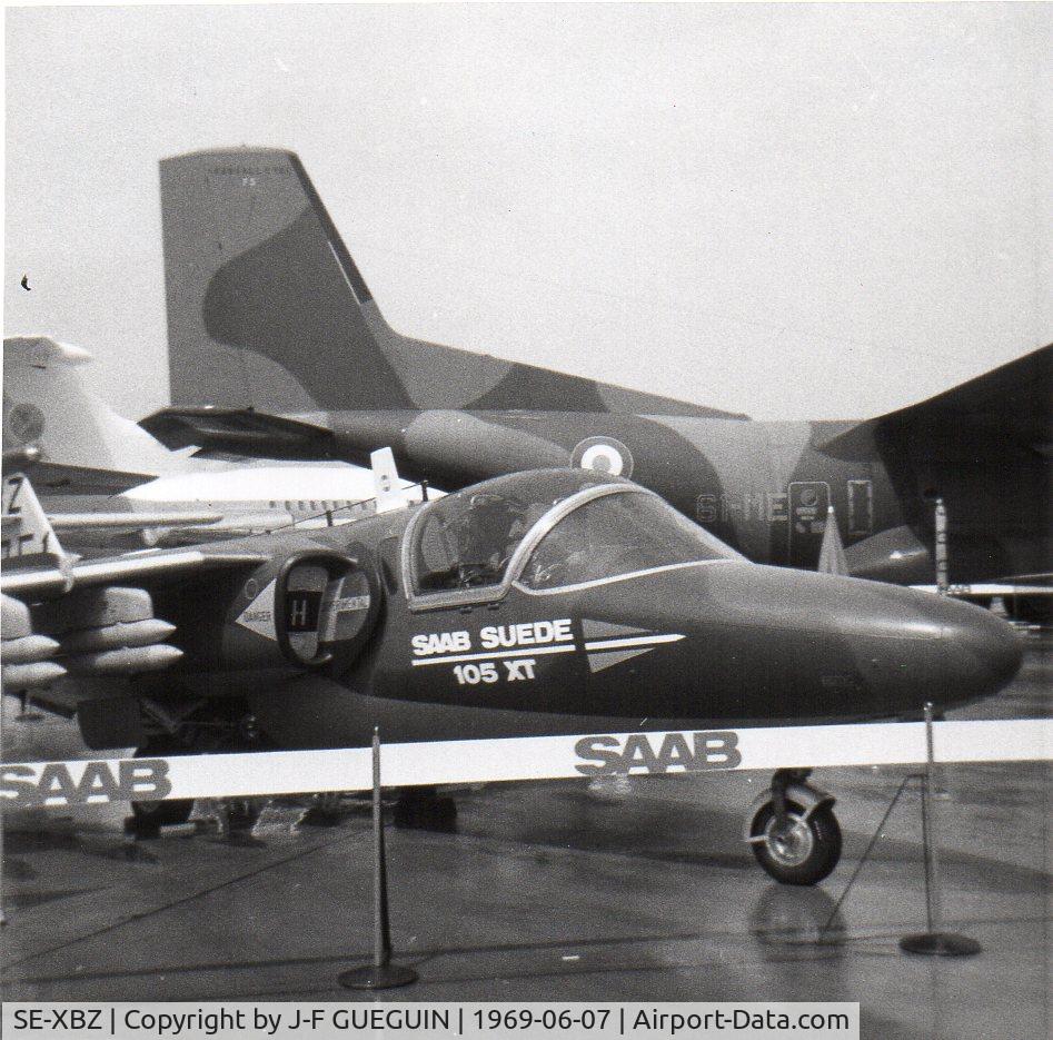 SE-XBZ, 1964 Saab 105XT C/N 105-2, At Paris-Le Bourget Airshow 1969