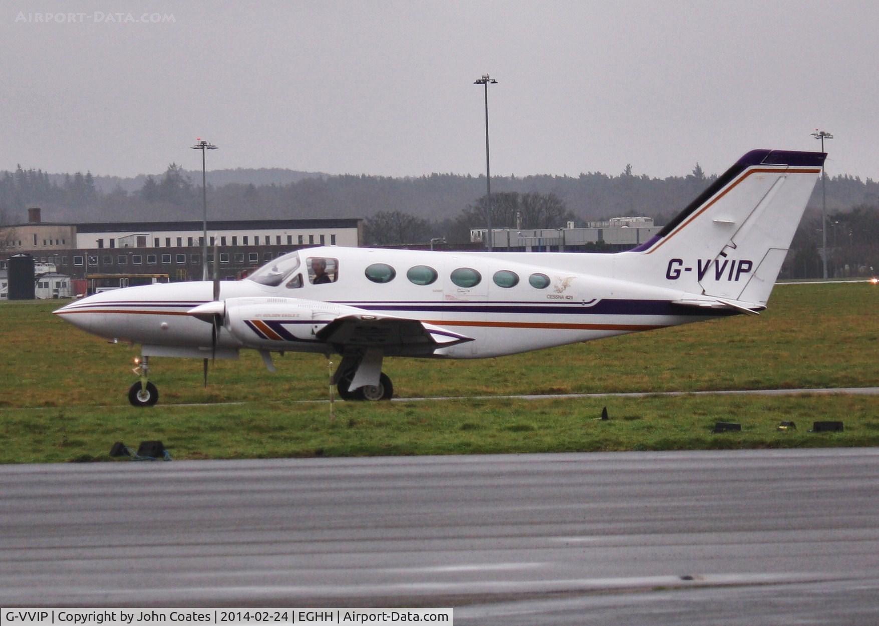 G-VVIP, 1979 Cessna 421C Golden Eagle C/N 421C-0699, Arriving to CTC