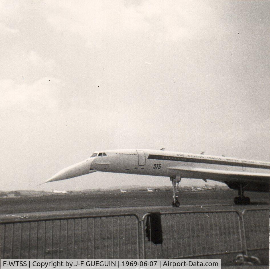 F-WTSS, 1968 Aerospatiale-BAC Concorde Prototype C/N 001, At Paris-Le Bourget Airshow 1969