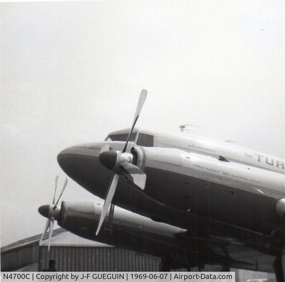 N4700C, 1942 Conroy (Douglas) Tri Turbo Three (DC-3A-S1C3G) C/N 4903, At Paris-Le Bourget Airshow 1969