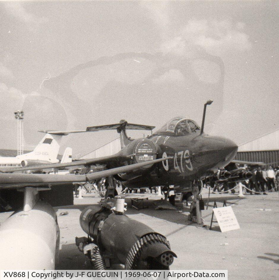 XV868, 1969 Hawker Siddeley Buccaneer S.2B C/N B3-17-67, At Paris-Le Bourget Airshow 1969