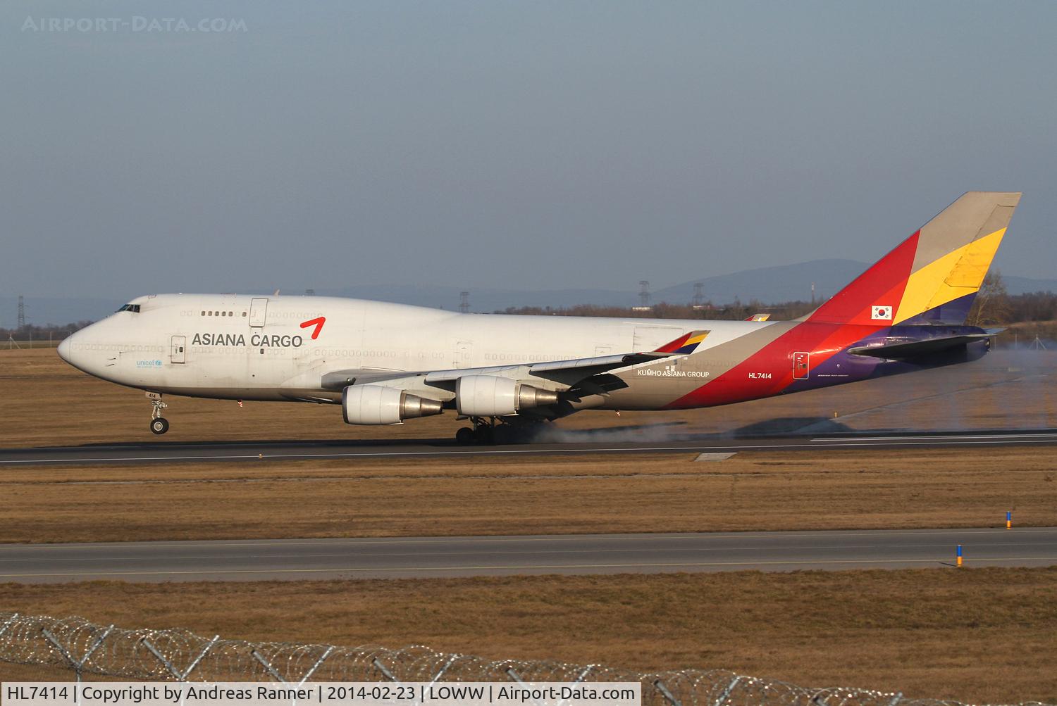 HL7414, 1991 Boeing 747-48EM(BDSF) C/N 25452, Asiana Boeing 747
