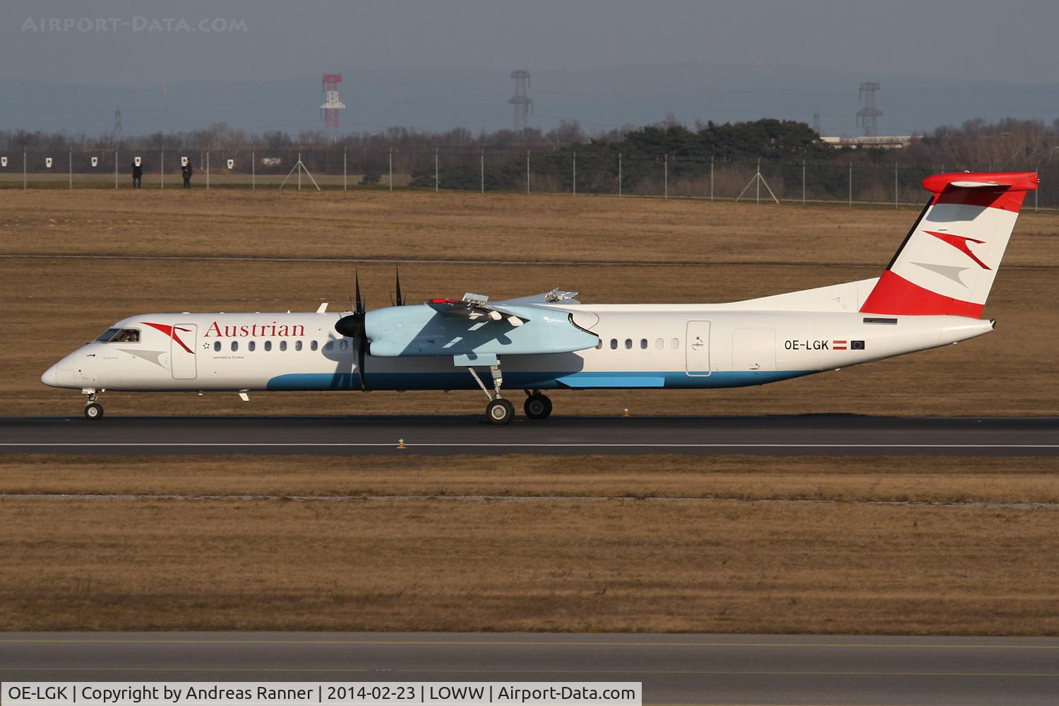OE-LGK, 2009 De Havilland Canada DHC-8-402Q Dash 8 C/N 4280, Austrian Airlines DHC8
